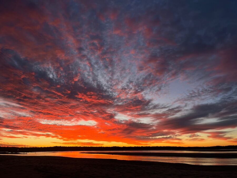 Sonnenuntergang in Noosa, Australien